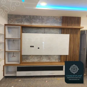 ديكور تلفزيون خشب الدمام