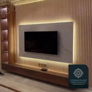 ديكور خشب للتلفزيون الشرقية